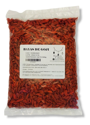 Bayas De Goji Enteras 500g Deshidratadas Y De Primera