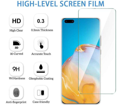 Funda Silicona Tpu Suave Carcasa Para Huawei P40+mica Transparente Huawei P40