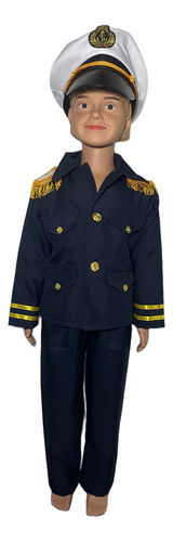 Disfraz Capitán De Marina Niño / Marinero / Mes Del Mar /marinero / Armada De Chile