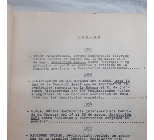 Decisiones De Organismos Internacionales Cuestion Malvinas (Usado)