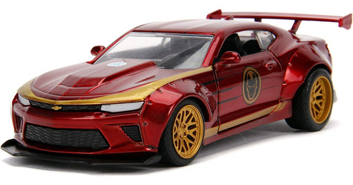 Coche Miniatura Jada Toys, Chevy Camaro Tipo Iron Man