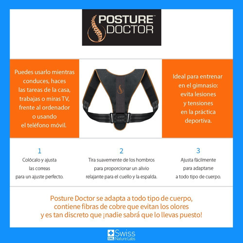 Corrector De Postura Y Espalda Unisex - Posture Doctor