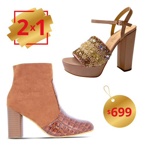 Promoción 2x1 Zapatilla Mujer Fiesta Y Bota Felipe Rentería 