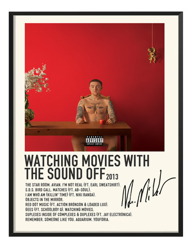 Poster Mac Miller Album Tracklist  Watching Movies 80x60