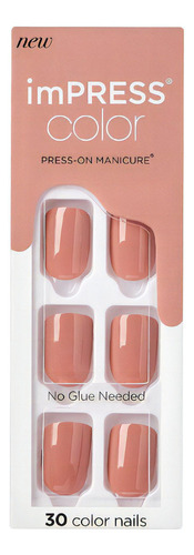 Uñas Press On - Kiss Impress Color Caramel