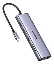 Comprar Hub Ugreen 10 en 1 Hdmi Vga Rj45 Sd 3.0 USB-C, color gris oscuro