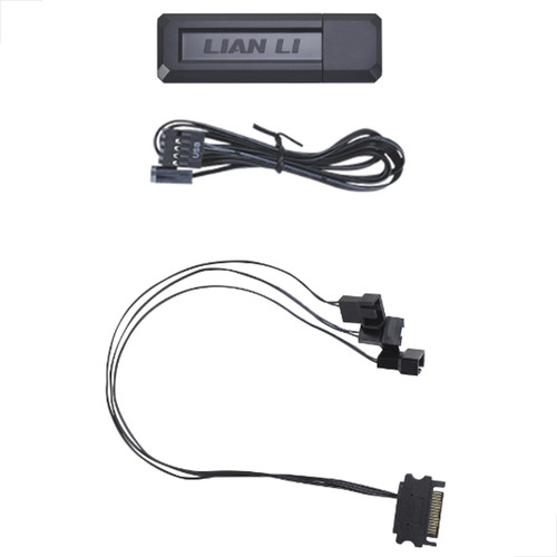 Controladora Lian Li L-wireless Para Controle De Rgb Preto