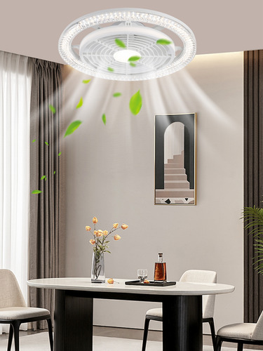 Lámpara Con Ventilador Techo 7 Aspas 150w Con Luz 3 Colores