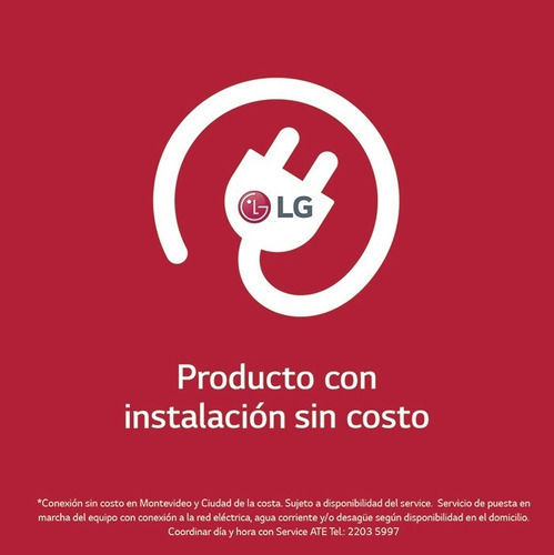 Lavarropas Frontal LG 11 Kg Wm11wbs6 - Garantía Oficial