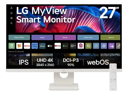 Monitor LG Myview Smart 27sr73u-w Tela Ips 4k 27 , Webos, T