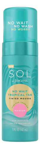 Sol By Jergens, Sunless Self Tanner Mousse, Bronceado Tropi.