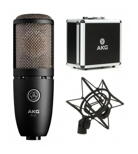 Microfono Akg P220 Condenser Estudio Estuche Araña