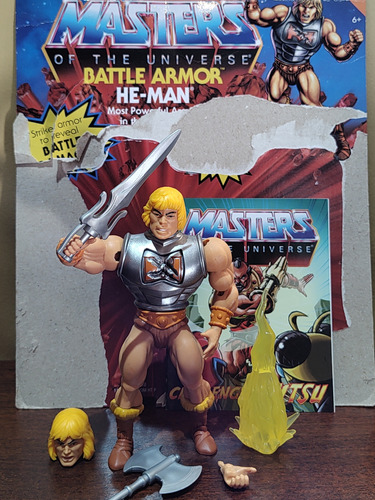 Motu Origins Abierto Completo Battle Armor Heman Mattel 