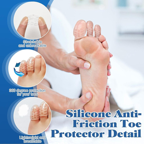 20 Pcs Protector Para Dedos De Los Pies, Protector De Gel