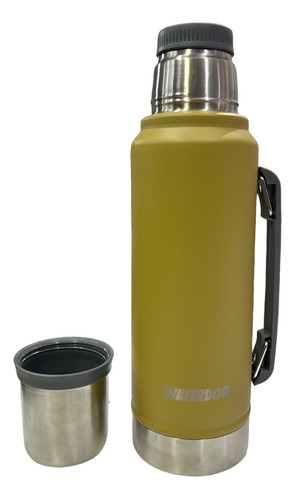 Termo Waterdog Ombu1000 1l Acero Inox. Color Mostaza