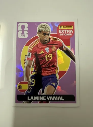 Figurinha Extra Legend Lilás Copa 2026 (lamine Yamal