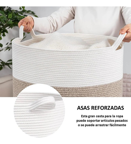 Pack 2 Canastos Ropa Cesta Para Juguetes Organizador Con Asa Rosa/blanco