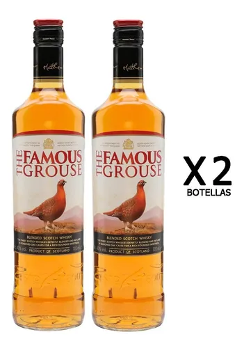 Whisky The Famous Grouse X 2 Bo - mL a $276