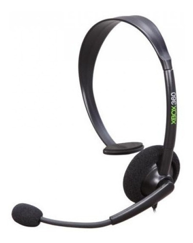 Fone De Ouvido Gamer Headset Xbox 360 C/ Microfone Cor Preto