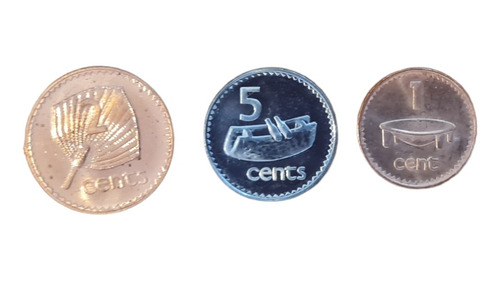 Monedas Mundiales : Fiji Set De 3 Monedas De 1992 Y 2006