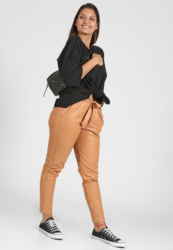 Imagen 4 de 4 de Maxi Blusa Remeron De Crepe Manga 3/4 Talle Grande Especial