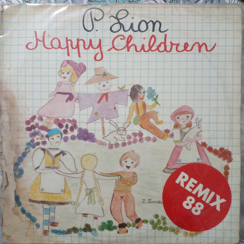 P. Lion - Happy Children (vinilo, Discomagic, 1988) Ex Estándar