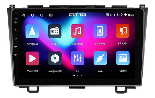 Multimidia Honda Crv 2007/2011 Android 14 2gb/64gb 9p