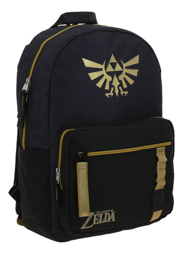 Mochila Grande Chenson Juvenil 1818 Zelda Mipha Color Negro