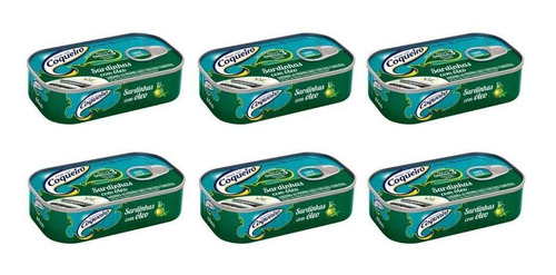 Sardinha Em Óleo Coqueiro Lata 125g - Kit Com 06 Unidades