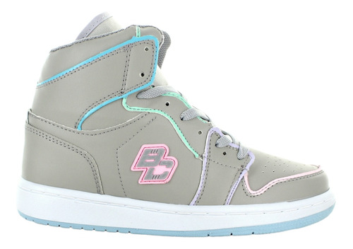 Been Class Tenis Bota Skate Similpiel Gris Mujer 81089