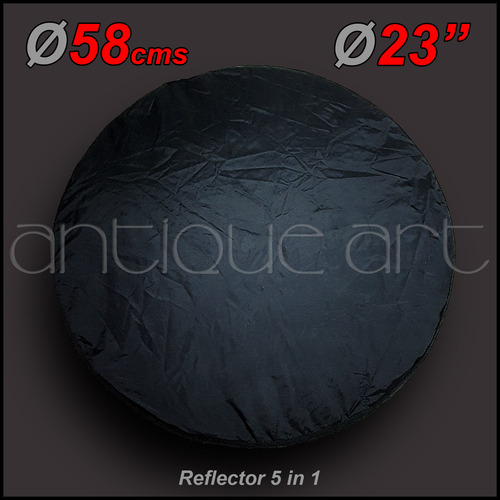 A64 Rebotador Reflector Luz 5-1 Ø58cm White Black Gold Silve (Usado)