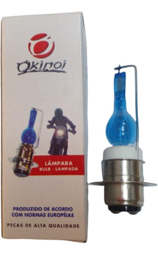 Lampara De Moto Halogena 12v 35/35w P15d-25-1 Blub (azul)