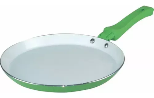 SARTÉN DE CERÁMICA BLANCA - LINEA VERDE - 22 CM.