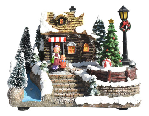 Resina Casas De Navidad Decoraciones Colección Europeo