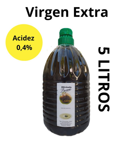 Aceite De Oliva Virgen Extra Artesanal  5 L. Recomendado