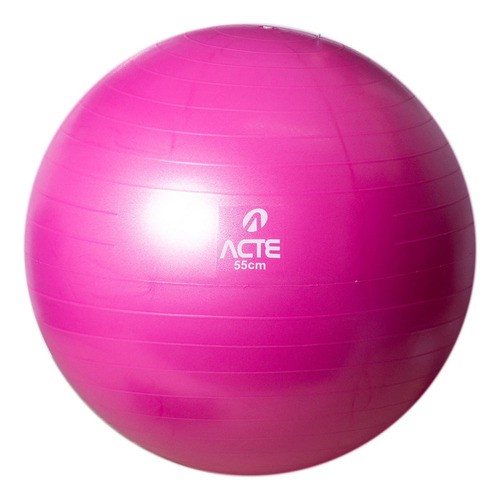 Bola Pilates 55Cm, Rosa, Com Bomba De Ar, T9-55, Acte Sports Cor Rosa