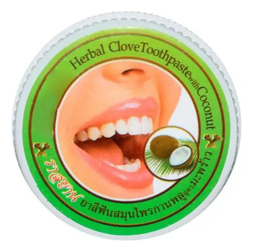 Pasta De Dientes Con Sabor A Coco Thai Tooth Powder De 25 G