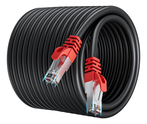 Cable Ethernet Cat 7 De 100 Pies Blindado, Cable De Red De V