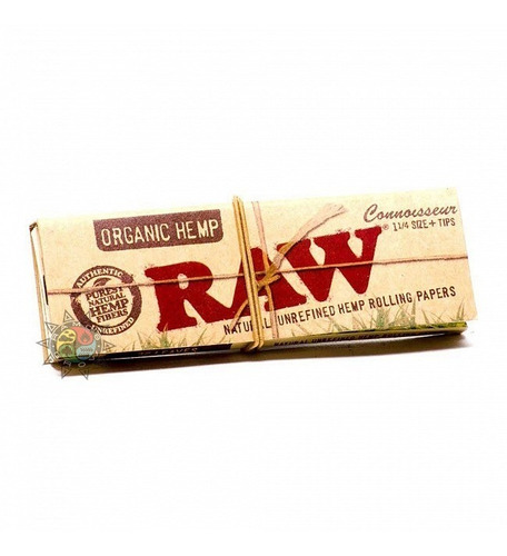 Papel Para Armar Raw Connoisseur Sedas Organic 1/4 + Tips