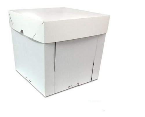 2 Cajas Para Torta Alta Cake Box 26,5x26,5x25cm Ajustable