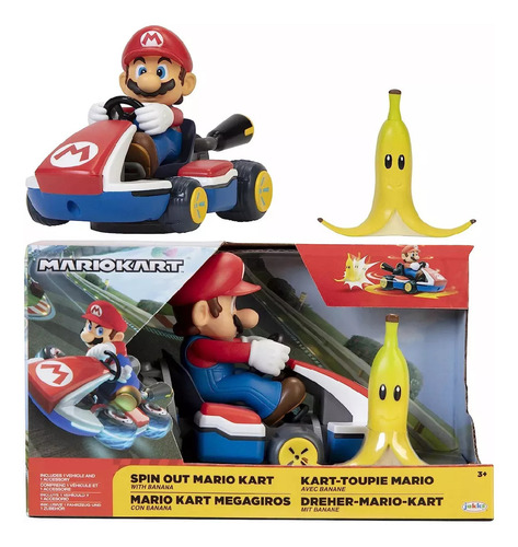 Carro Mario Kart Giratorio 360 Grados Con Aceesorio Banana