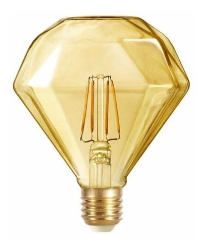 Ampolleta Vintage  Filamento Led 8w G95 Diamante Luz Calida 