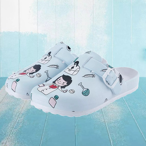 1 Par De Zapatos De Enfermera De Enfermería Estampados Para