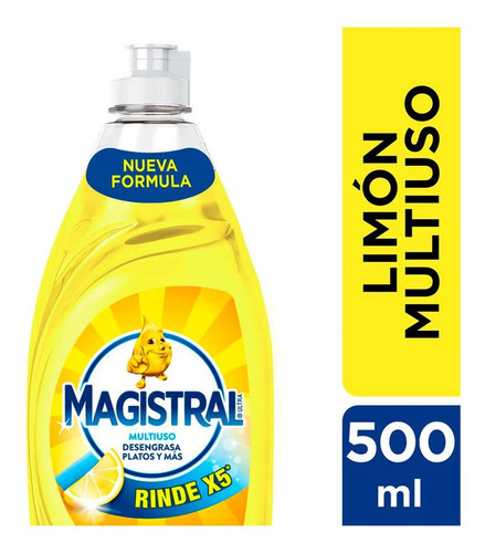 Detergente Magistral Multiuso Plus Limon X 500 Ml