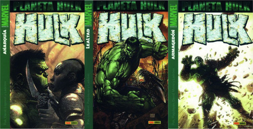 Pack Tres Tomos Planeta Hulk - Marvel Panini - Los Germanes