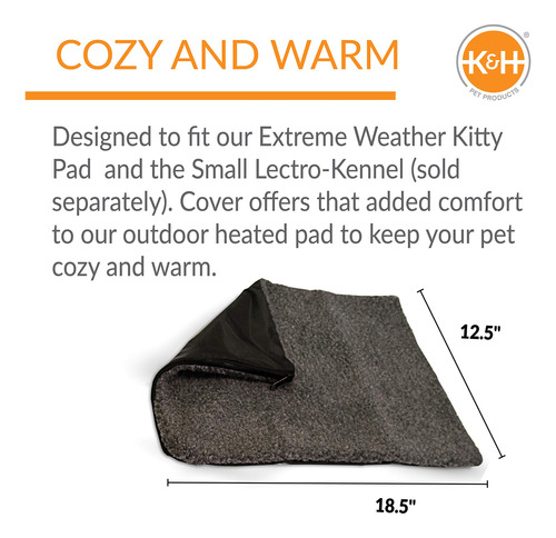 Almohadilla Kh Pet Products Lectro-kennel 18.5x12.5 Pulgadas Gris