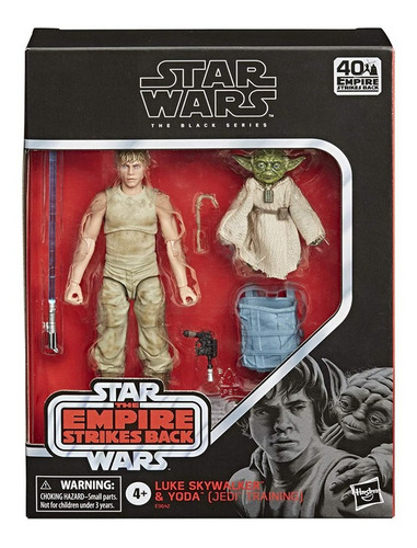 Figura Colección Black Series Star Wars Luke Skywalker /yoda
