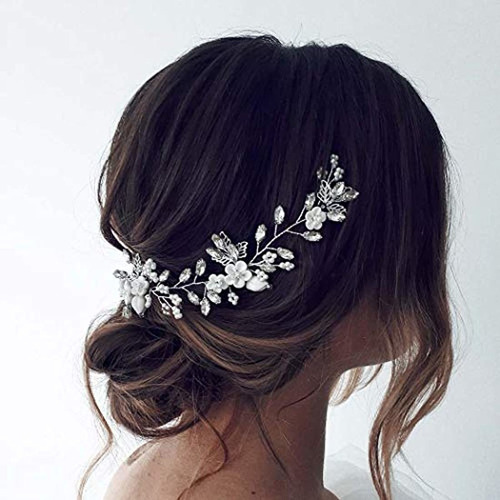 Accesorio Para El Pelo Para Novia, Diseño De Flores