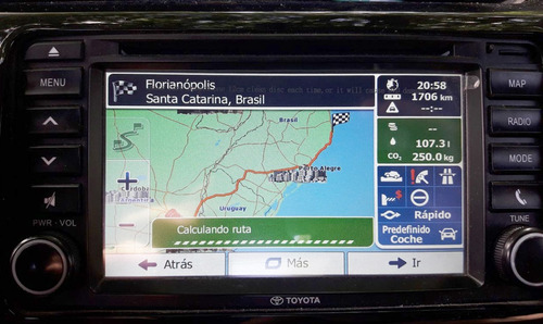 Actualización Mapas Gps Toyota Etios Platinum Mercosur