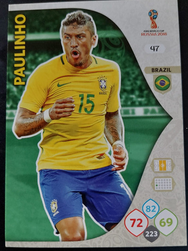 Carta Adrenalyn Xl Mundial Rusia 2018 / Paulinho